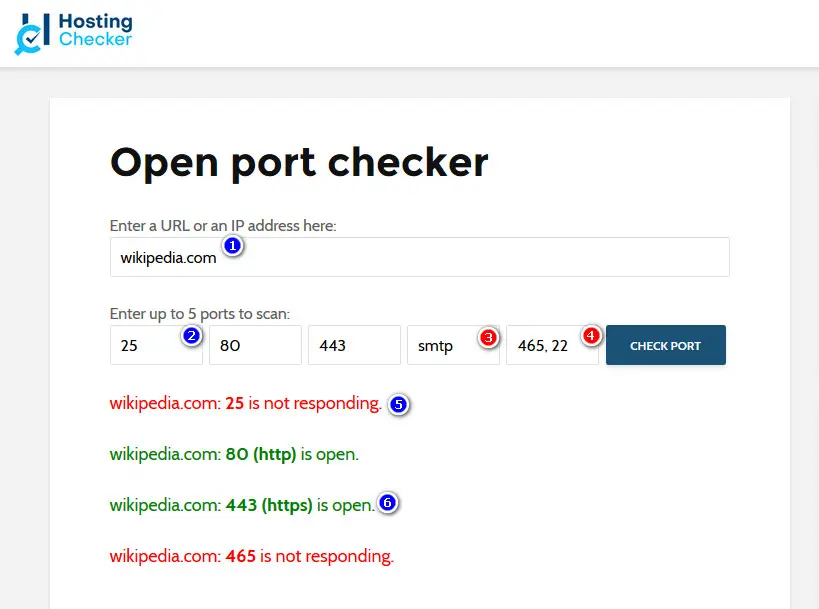 open port checker